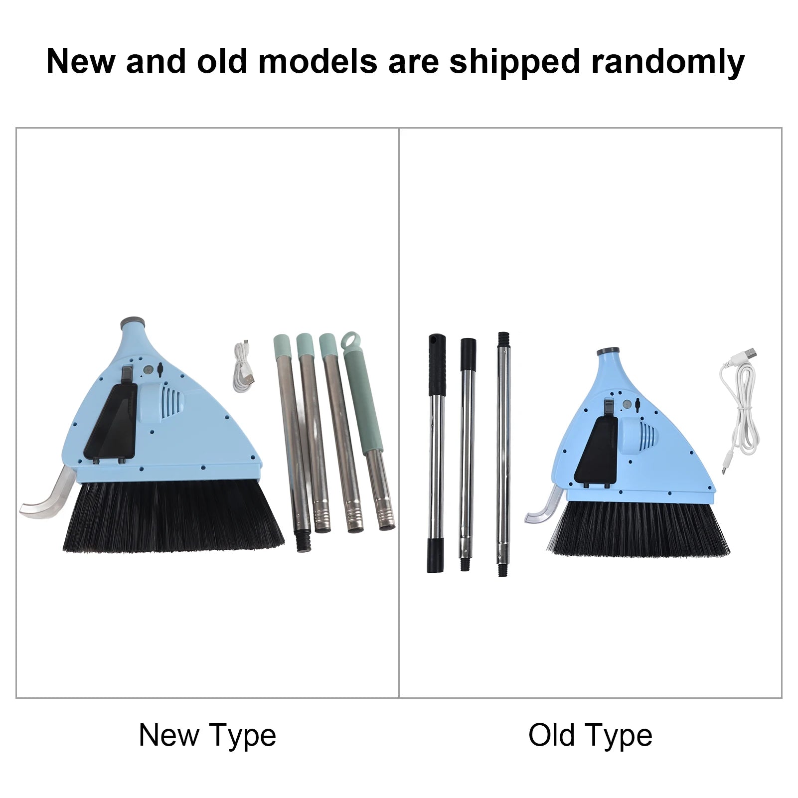 2 in 1 Vacuum Broom 2 in 1 Vacuum Sweeper USB Charging Cordless Vacuum Broom Cleaner for Household Bedroom USB Vacuum Sweeper