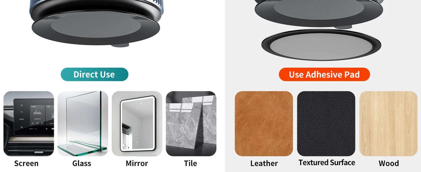 Vacuum Suction Magnetic Phone Holder for Magsafe 360° Adjustable Car Phone Mount & Retractable Vacuum Cell Phone Holders Phones