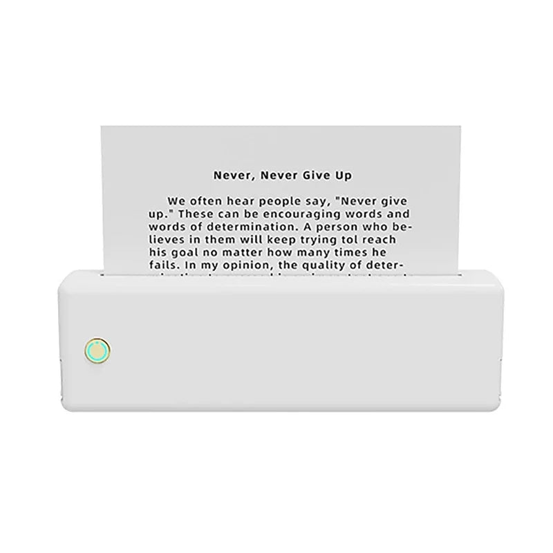 Bluetooth A4 Thermal Printer USB Charging for Contract PDF Document Photo Picture Study Office Wireless Mobile Printing Machine